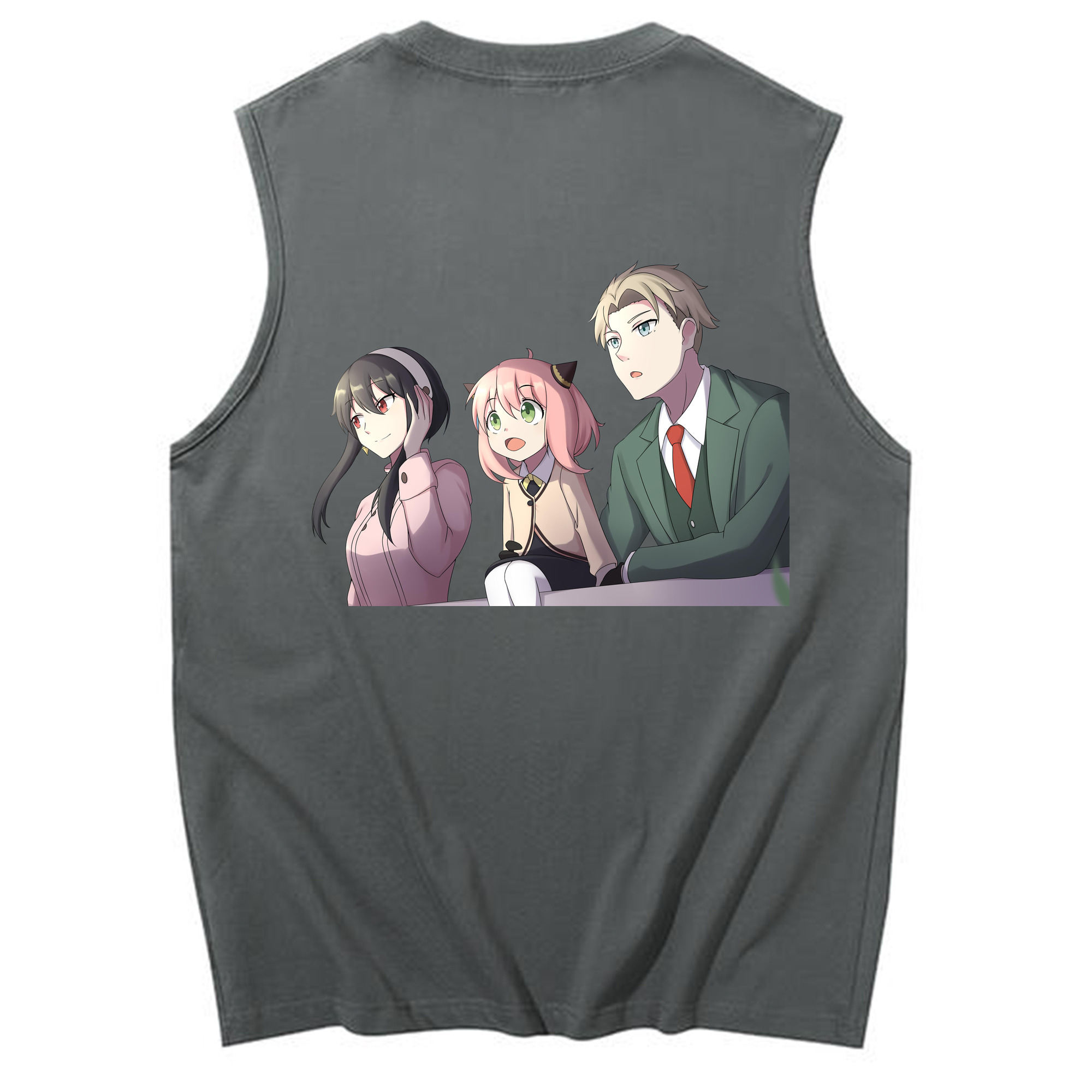 （画像用） SPY×FAMILY间谍家家酒 コットン100％タンクトップ（背面プリント）